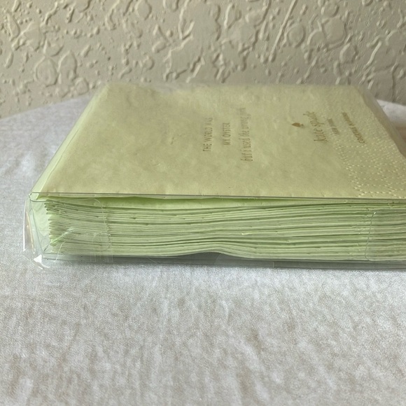 Kate Spade: Mint Green 20 Cocktail Napkins- Musings- 4 quotes- 5”x5” - Picture 9 of 15